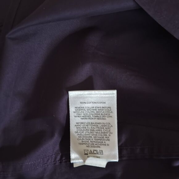 NWOT Express Mens 1 MX Purple Long Sleeve Cotton Dress Shirt. Size Medium - Picture 9 of 9